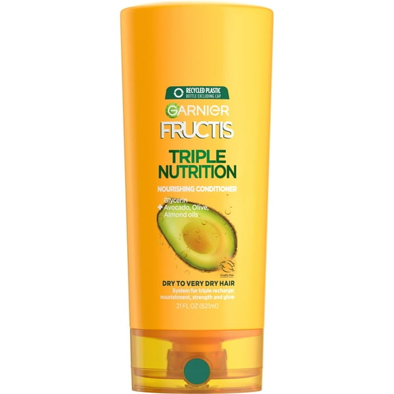 Garnier Fructis Triple Nutrition Conditioner, Dry To Very Dry Hair, 21 Fl. Oz.