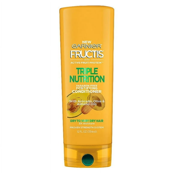 Garnier Fructis Triple Nutrition Conditioner, Dry to Very Dry Hair 12.0 fl oz