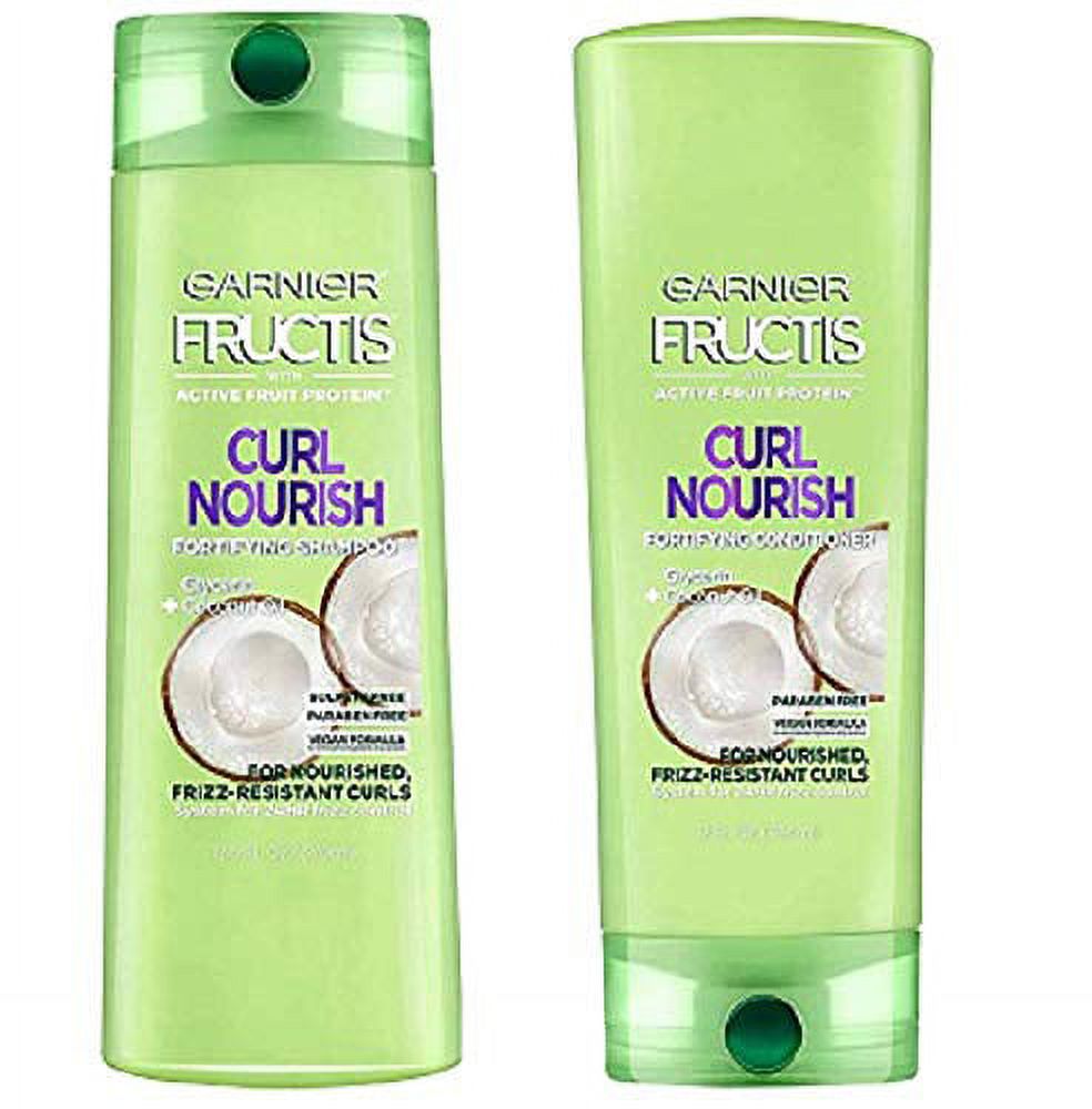 Garnier Fructis Triple Nutrition Curl Nourish Bundle Shampoo and