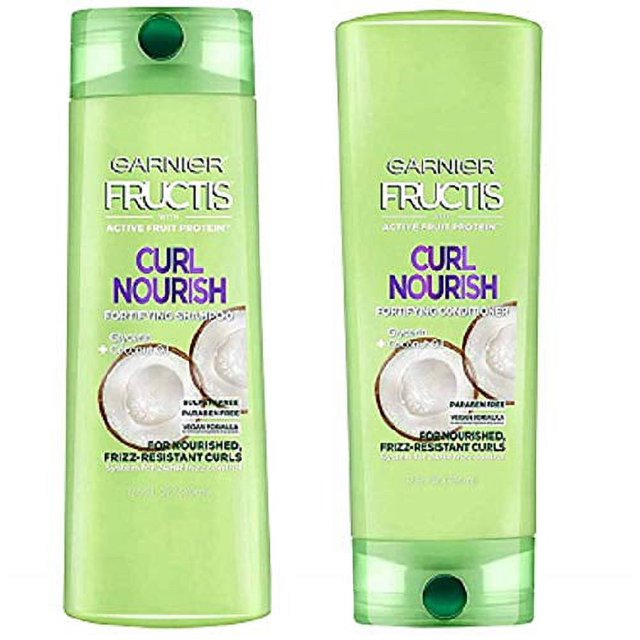 Garnier Fructis Triple Nutrition Curl Nourish Bundle Shampoo and