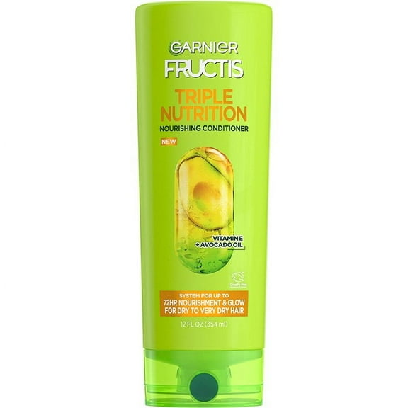 Garnier Fructis Triple Nutrition Fortifying Conditioner, 12 Oz, 3 Pack