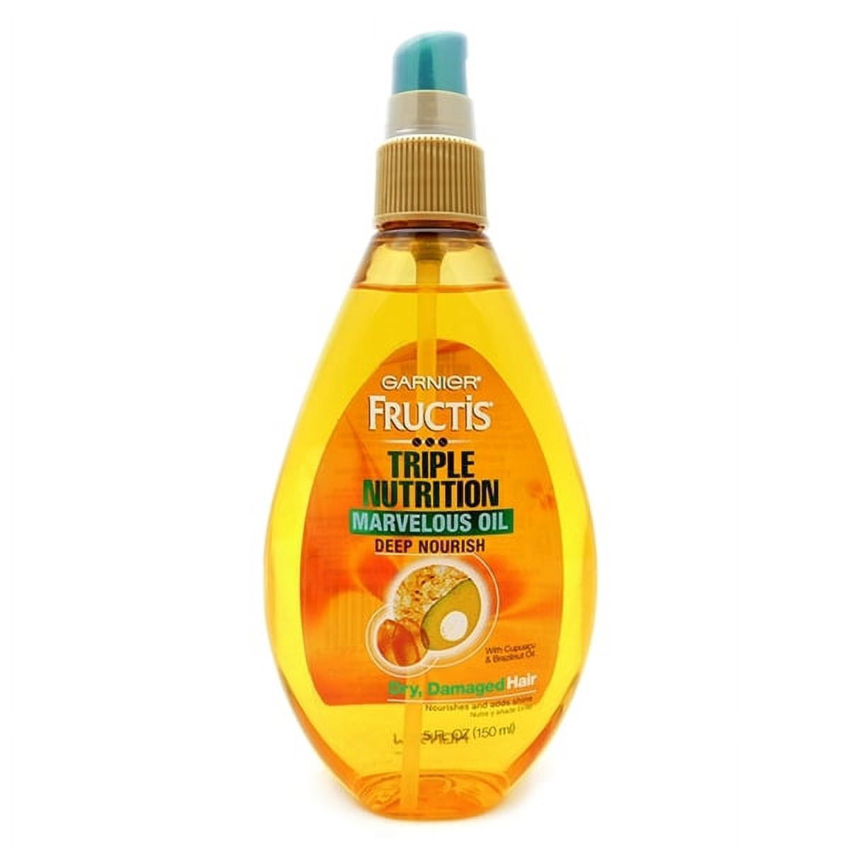 Garnier Fructis Triple Nutrition Marvelous Oil Deep Nourish Dry, Damaged Hair 5 Fl Oz. - image 1 of 6