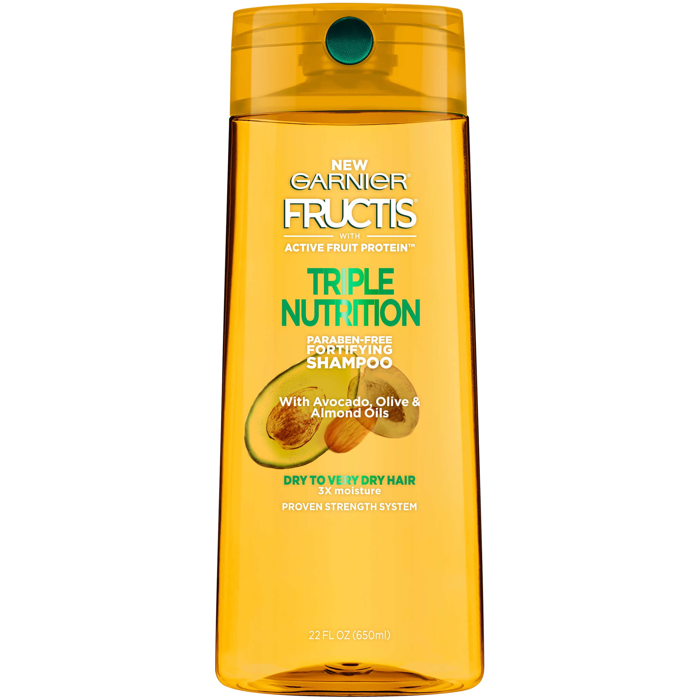 Garnier Fructis, Triple Nutrition Shampoo 22 oz (Pack of 2)