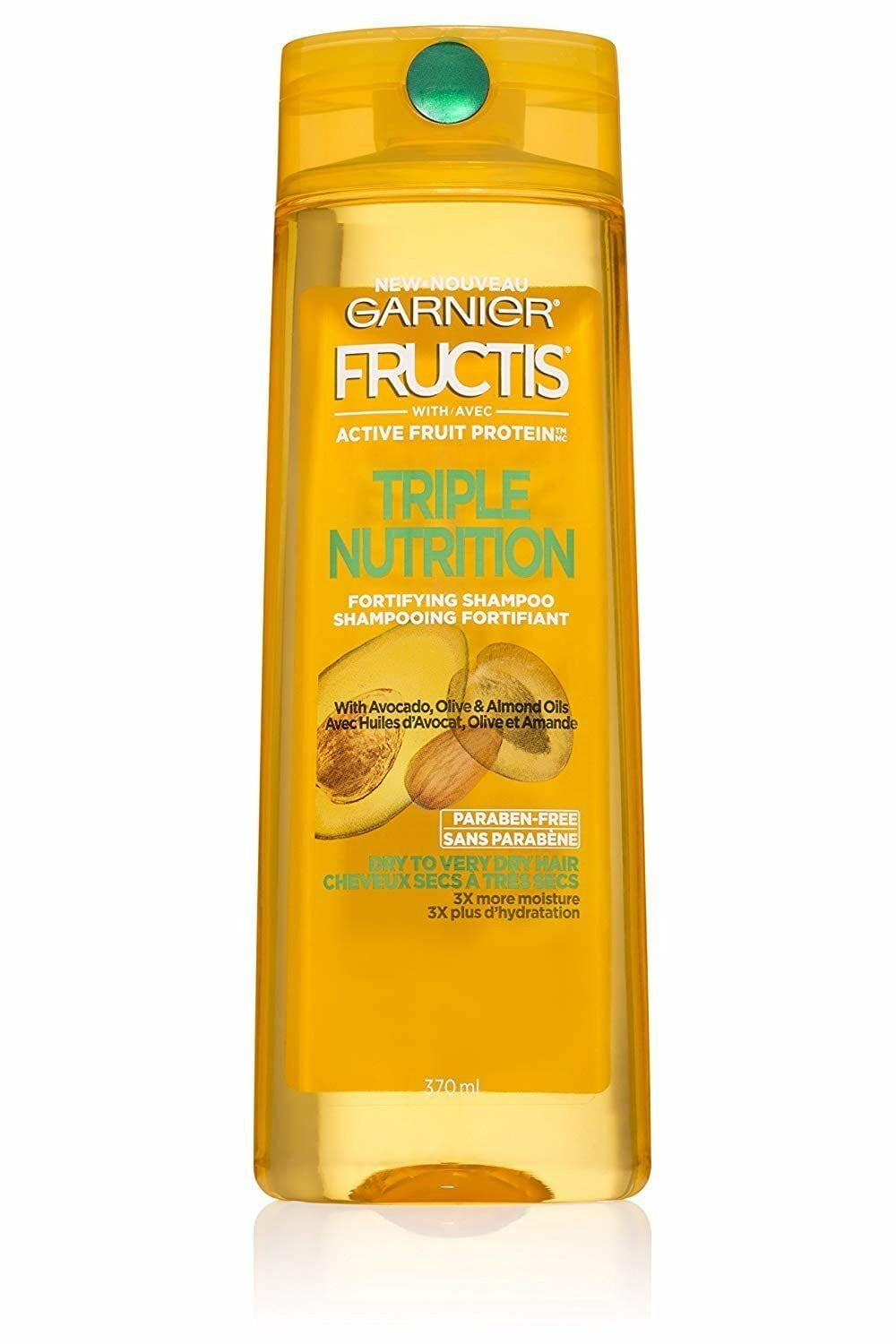 Garnier Fructis Triple Nutrition Shampoo Dry Hair 12.5 oz 2 Pack