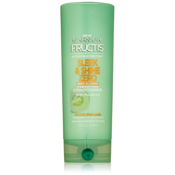 Garnier Fructis Vegan Formula Sleek & Shine Zero Conditioner, 12 Oz Each