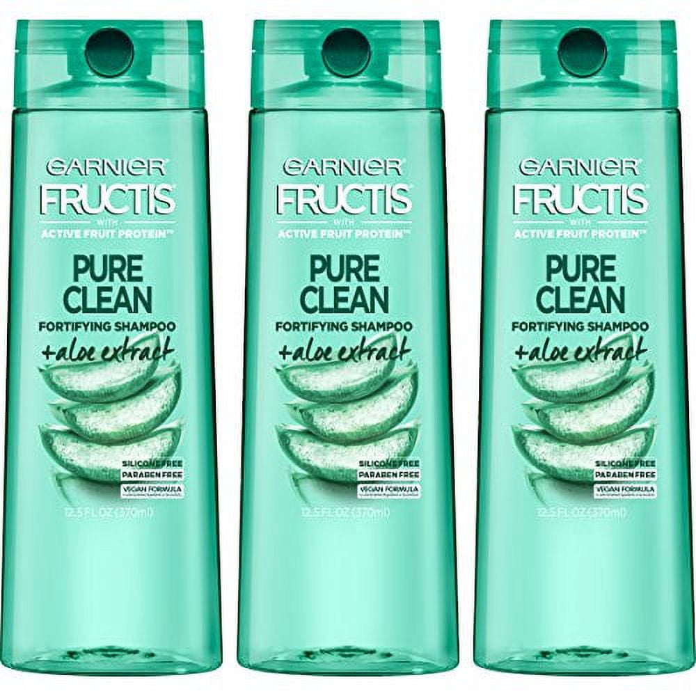 Garnier Fructis Pure Clean Purifying Shampoo, for All Hair Types, 37.5 fl oz