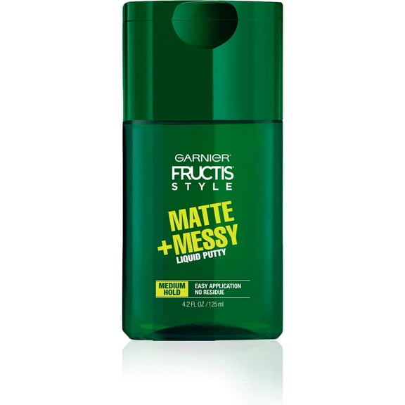 Garnier Hair Care Fructis Style Matte and Messy Liquid Hair Putty for Men No Drying Alcohol 4.2 oz (Pack of 2)