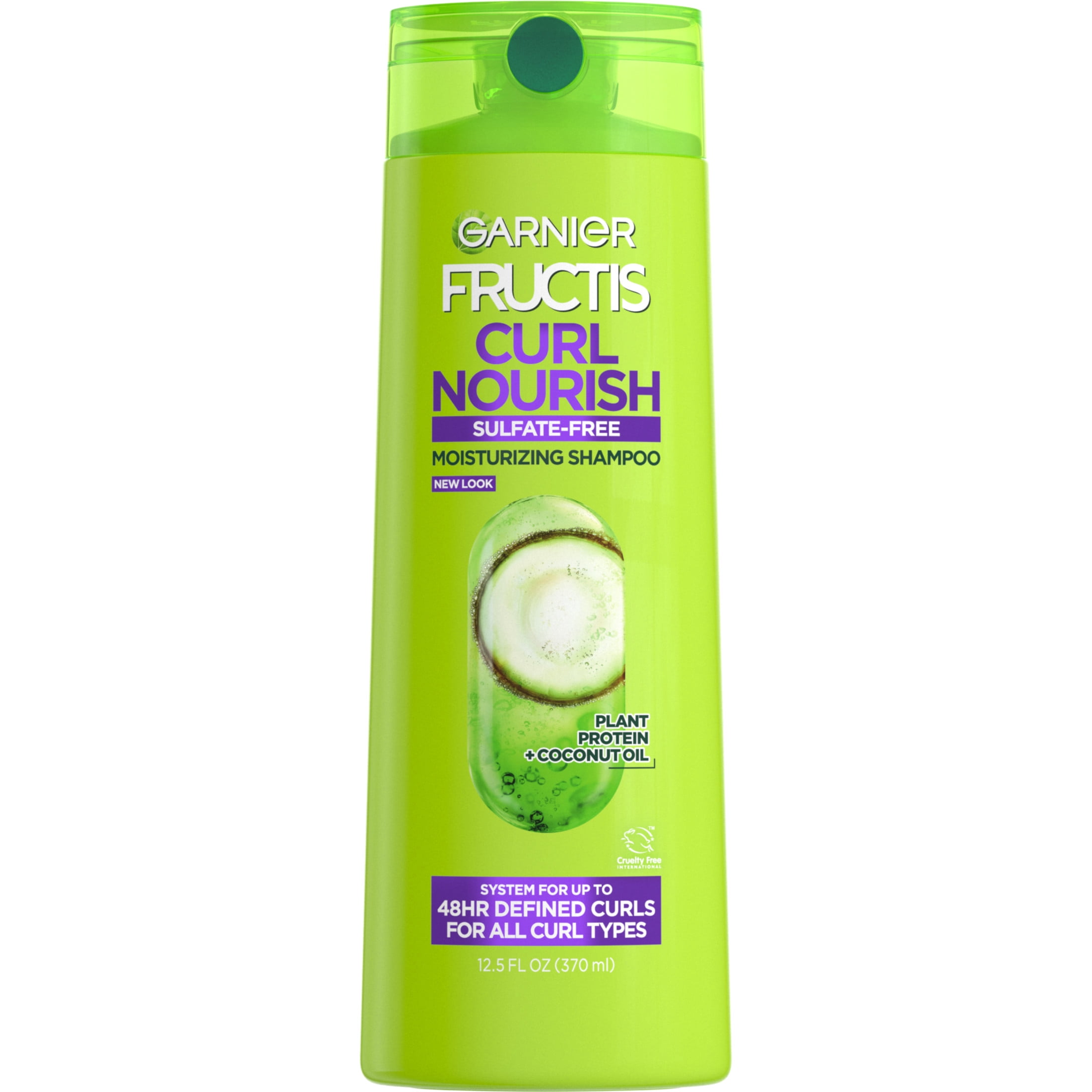 Garnier Fructis Curl Nourish Moisturizing Shampoo with Elasto Protein, 12.5 fl oz