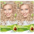 thumbnail image 1 of Garnier Hair Color Nutrisse Nourishing Creme, 111 Extra-Light Ash Blonde (White Chocolate) Permanent Hair Dye, 2 Count (Packaging May Vary), 1 of 3