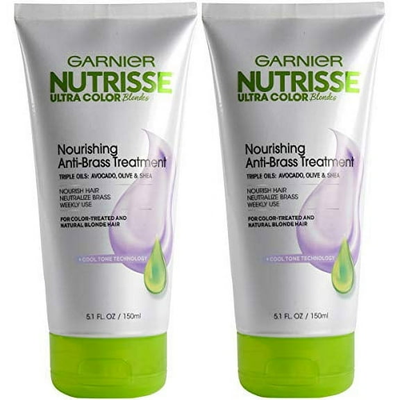 Garnier Hair Color Nutrisse Ultra Color Blondes Nourishing Anti-Brass Toner Treatment, 2 Count Packaging May Vary