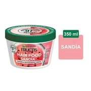 Garnier Hair Mask, Watermelon Hairfood, Moisturising 3-in-1 Mask, Gently Detangles Fine Hair and Gives Unrivalled Shine, Fructis, 350 ml