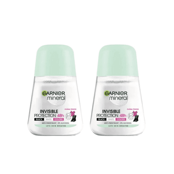 Garnier Invisible Protection Anti-Perspirant Roll-On 50 ml / 1.7 fl oz 2 Pack