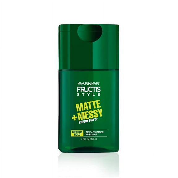 Garnier Matte and Messy Liquid Hair Putty for Men Texturizing Hair Styling Cream, 4.2 Fl oz