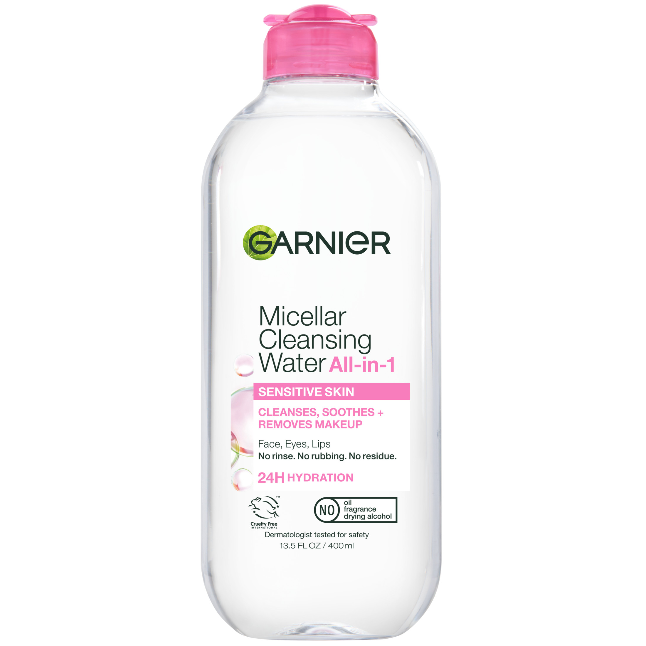Garnier SkinActive Micellar Cleansing Water All in 1 Makeup Remover, Face Cleanser, 13.5 fl oz