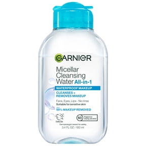 Garnier SkinActive Micellar Cleansing Water All in 1 Waterproof Makeup Remover, Face Cleanser, 3.4 fl oz
