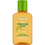 Garnier Moroccan Sleek Oil Treatment for Frizzy Hair, Fructis Sleek & Shine, 3.75 fl. oz. - 2 Pack