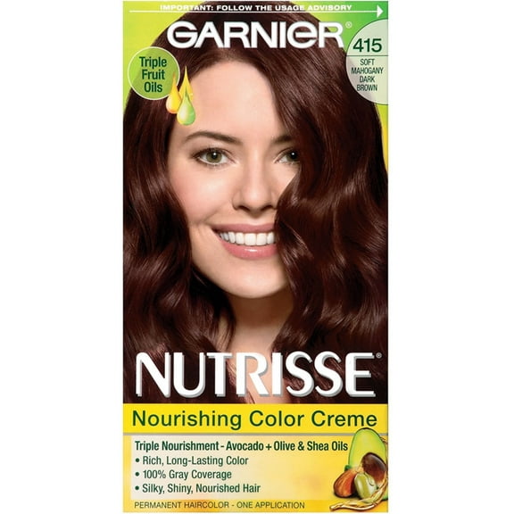 Garnier Nutrisse Haircolor 415 Soft Mahogany Dark Brown