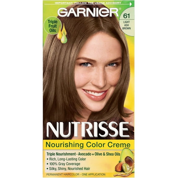 Garnier Nutrisse Haircolor - 61 Mochaccino (Light Ash Brown) 1 Each - (Pack of 2)