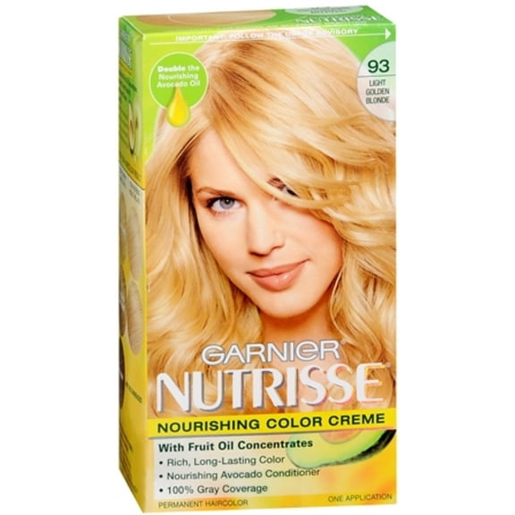 Garnier Nutrisse Haircolor, 93 Light Golden Blonde 1 ea (Pack of 6)