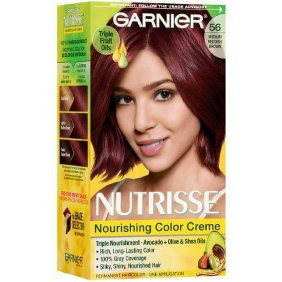 Garnier Nutrisse Nourishing Color Creme, 56 Medium Reddish Brown 1 ea