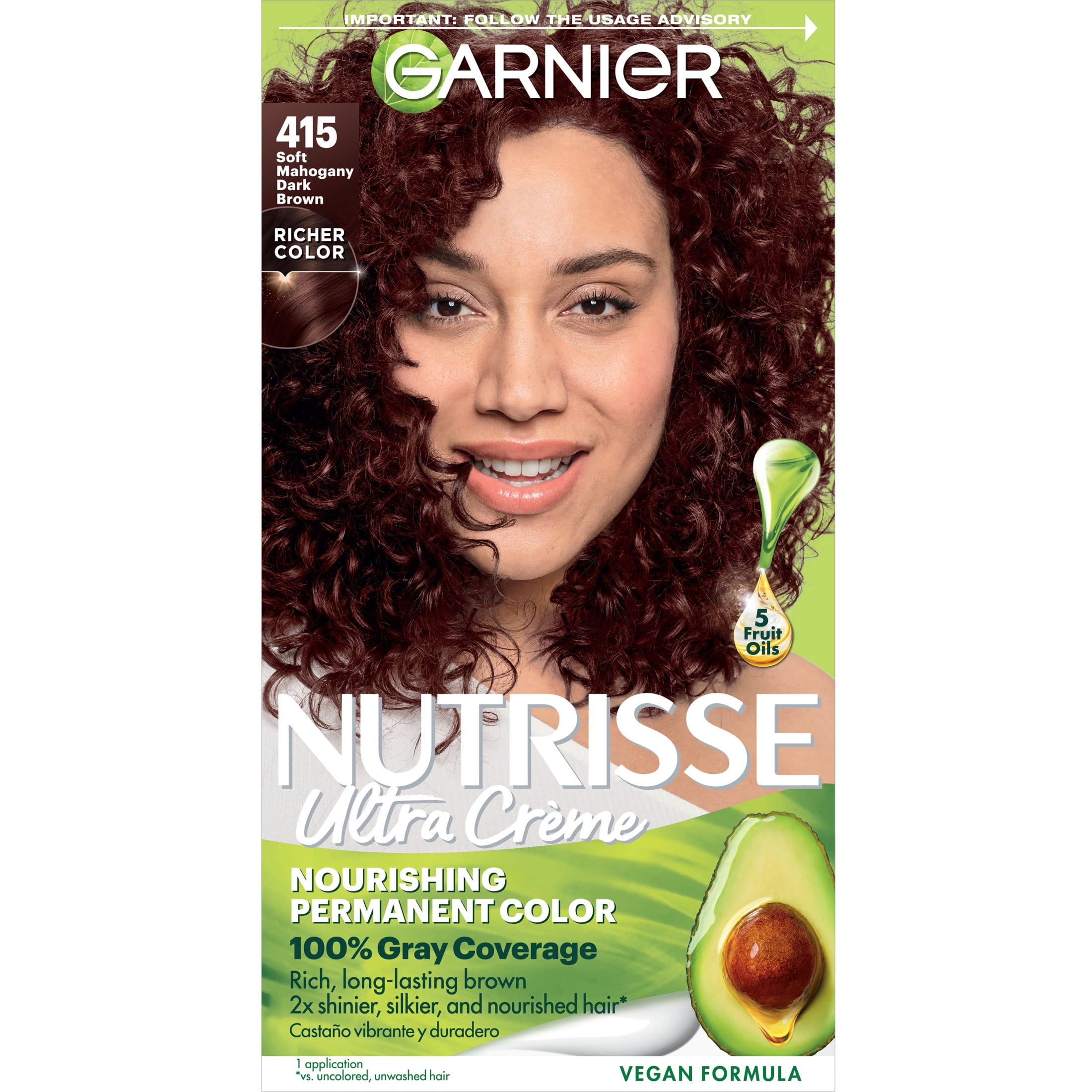 Garnier, Nourishing Hair Color Creme, 362 Darkest Berry Burgundy