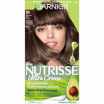 Garnier Nutrisse Nourishing Hair Color Creme, 051 Medium Ash Brown Cool Tea