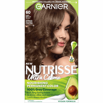 Garnier Nutrisse Nourishing Hair Color Creme, 060 Light Natural Brown Acorn