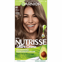 Garnier Nutrisse Nourishing Hair Color Creme, 061 Light Ash Brown Mochaccino