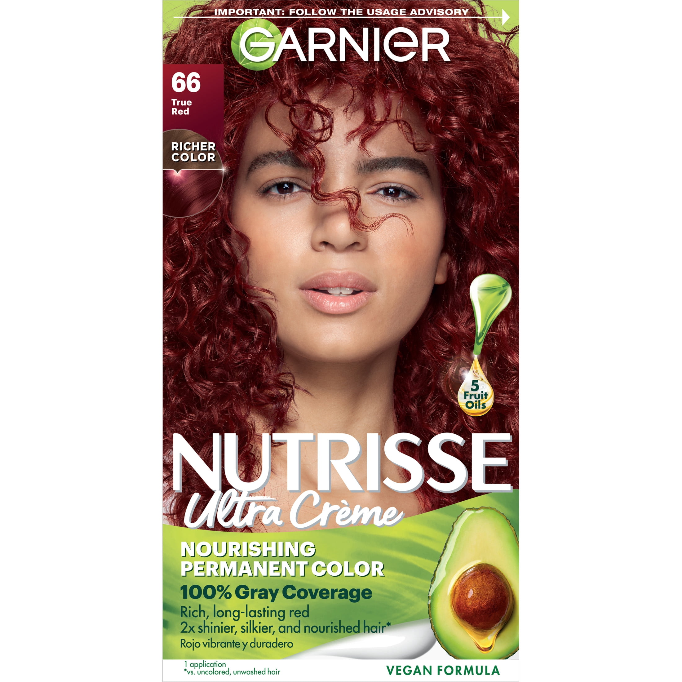 Garnier, Nourishing Hair Color Creme, 362 Darkest Berry Burgundy