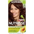 thumbnail image 1 of Garnier Nutrisse Nourishing Hair Color Creme, 415 Soft Mahogany Dark Brown, Raspberry Truffle, 1 of 3