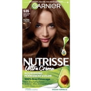 Garnier Nutrisse Nourishing Adult Hair Color Creme, 535 Medium Gold Mahogany Brown