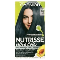 Garnier Nutrisse Nourishing Hair Color Creme, BL21 Blue Black