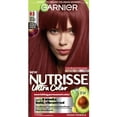 thumbnail interactive-video image 1 of Garnier Nutrisse Nourishing Hair Color Creme, R3 Light Intense Auburn, 1 of 12