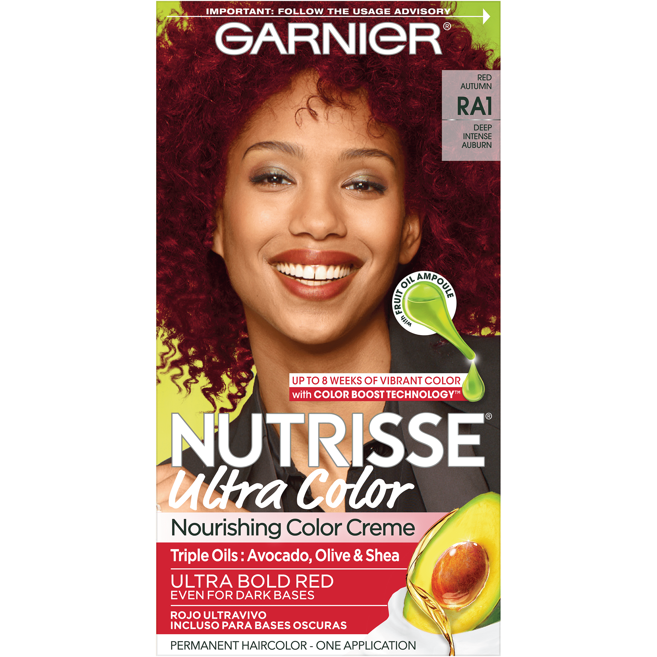 Garnier Nutrisse Nourishing Hair Color Creme, RA1 Red Autumn