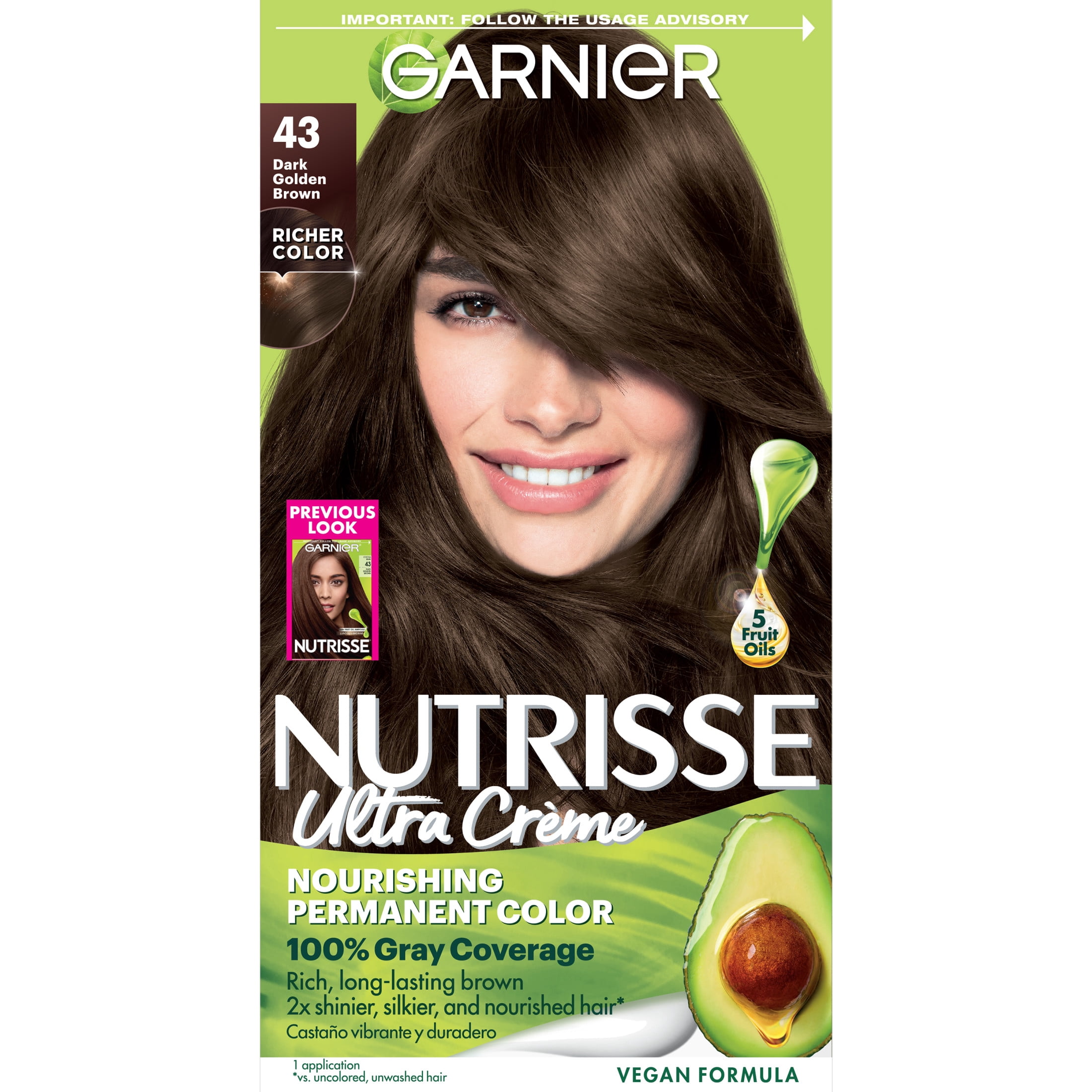 Garnier Hair Color Highlights 43 Dark Golden Brown Cocoa Bean garnier-hair-color-highlights-43-dark-golden-brown-cocoa-bean