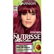 Garnier Nutrisse Ultra Color Hair Color Tool Kit, Permenant Hair Dye, RP1 Cherry Flamingo