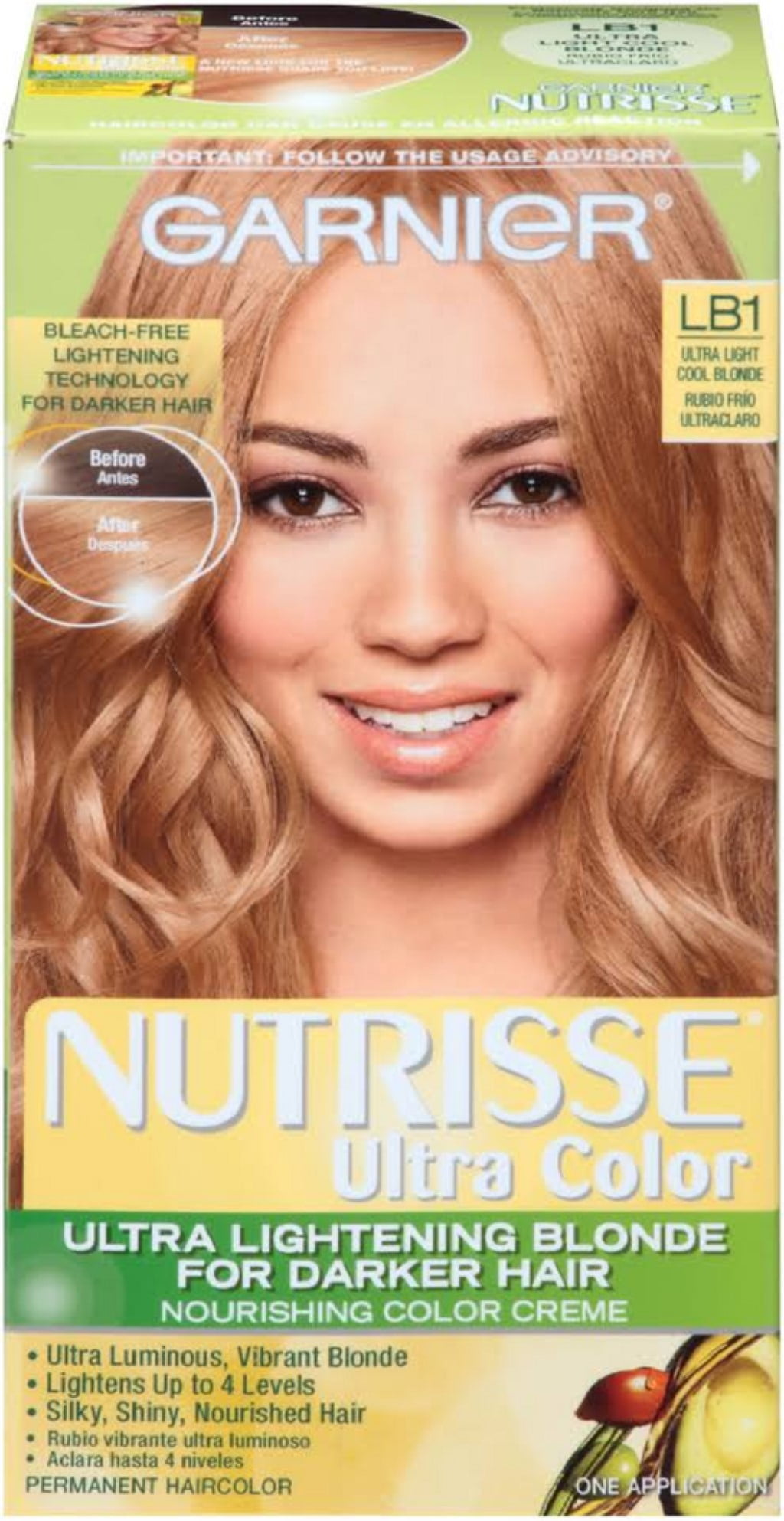 Garnier Nutrisse Ultra Color Nourishing Color Creme, Ultra Light Cool