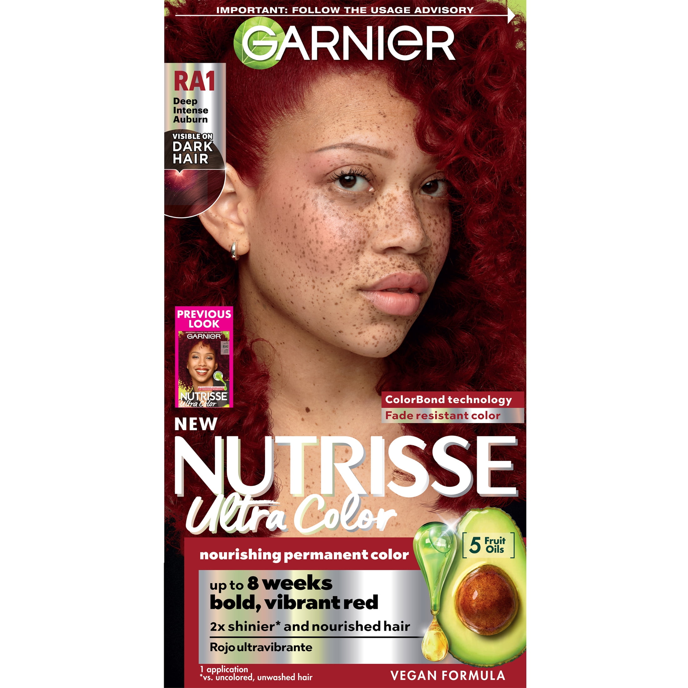 Garnier Nutrisse Ultra Color Nourishing Permanent Hair Color Creme ...