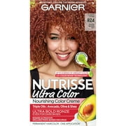 Garnier Nutrisse Ultra Color, RZ4 Intense Bronze Red, Permanent Hair Dye, 1 kit