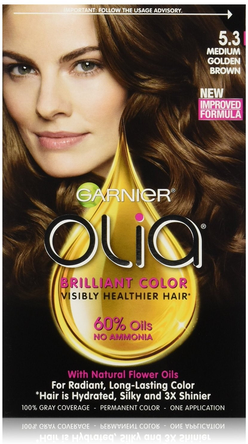Garnier Olia Ammonia Free Hair Color [5.3] Medium Golden Brown 1 Each (Pack of 6)