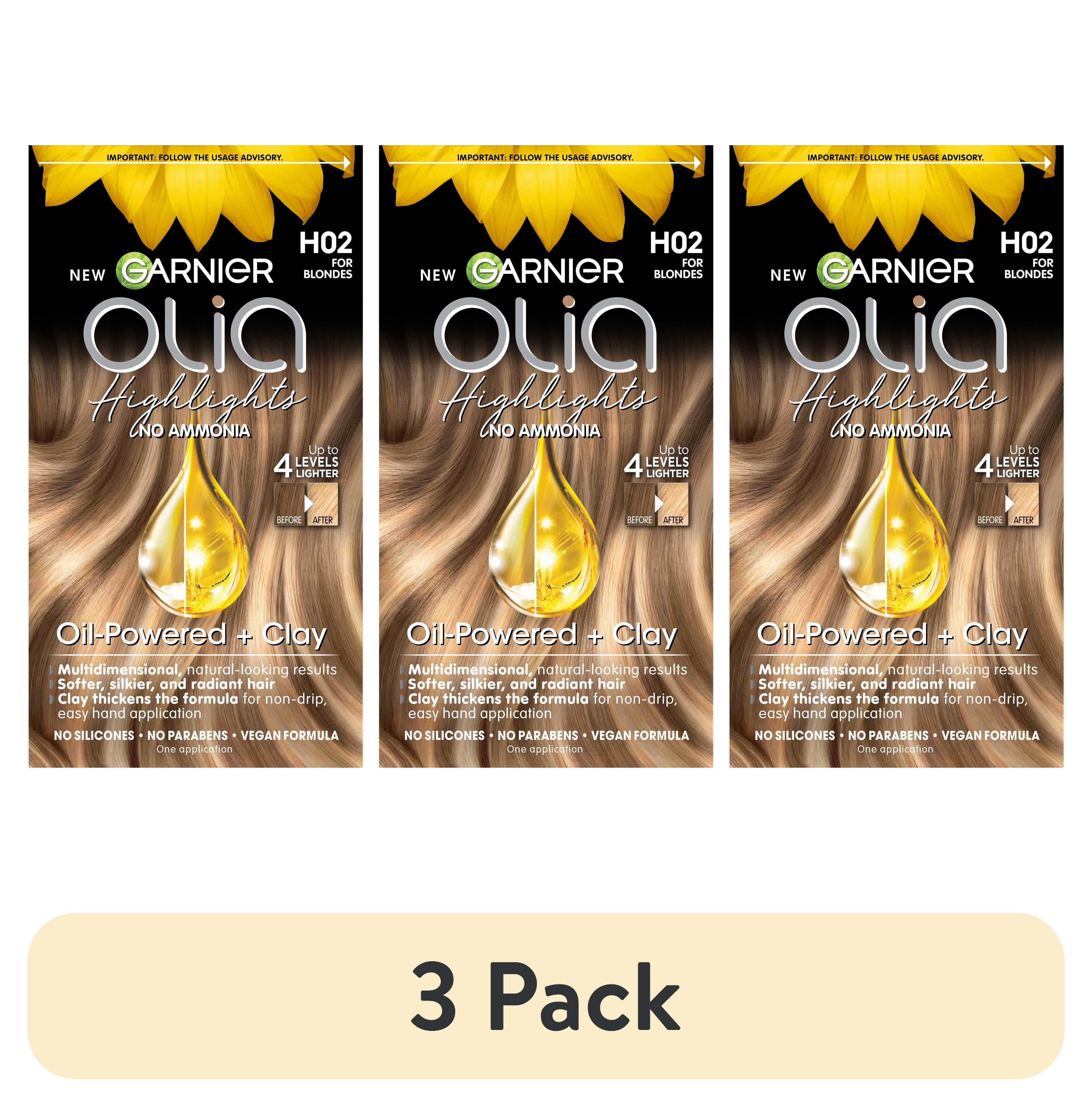 (3 pack) Garnier Olia At Home Hair Coloring Tool Kit, H02 for Blondes ...