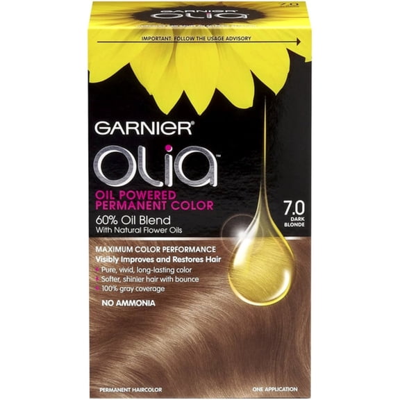Garnier Olia Oil Powered Permanent Color 7.0 Dark Blonde 1 Each (Pack of 3)