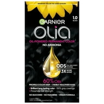 Garnier Olia Oil Powered Permanent Hair Color, 1.0 Black