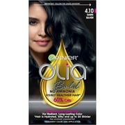 Garnier Olia Oil Powered Permanent Hair Color, 4.10 Dark Silver, 1 kit