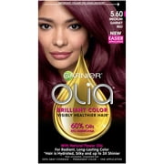 Garnier Olia Oil Powered Permanent Hair Color, 5.60 Medium Garnet Red, 1 kit