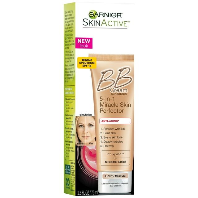 Garnier AntiAging Tinted BB Cream Face Moisturizer, Medium/Light, 2.5