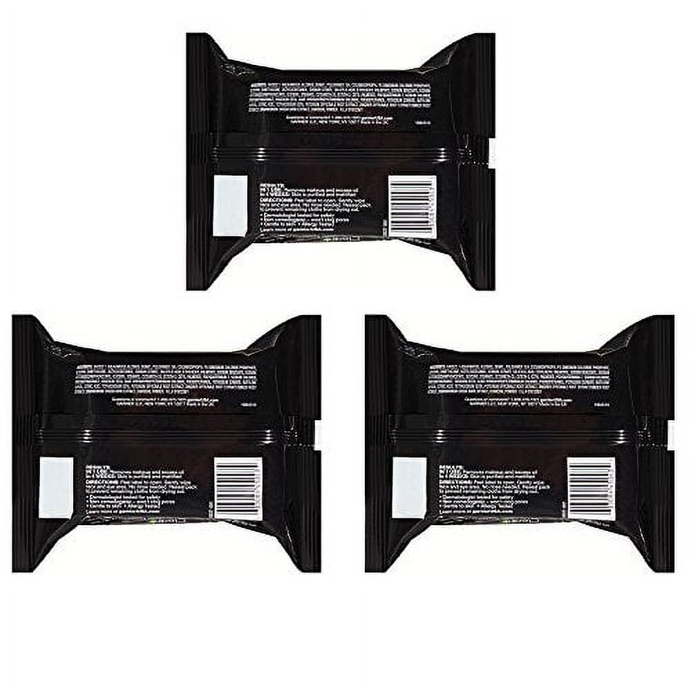 Garnier SkinActive Clean+ Charcoal Oil-Free Makeup Remover Wipes, 25 Count, 3 Pack