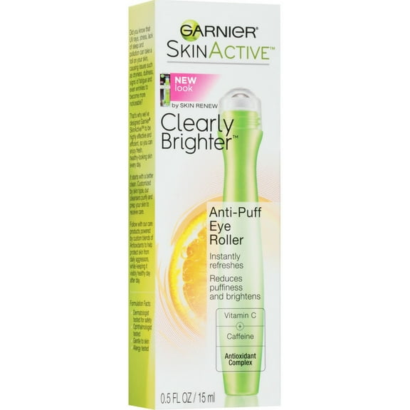 Garnier SkinActive Clearly Brighter Anti-Puff Eye Roller 0.5 oz (Pack of 4)