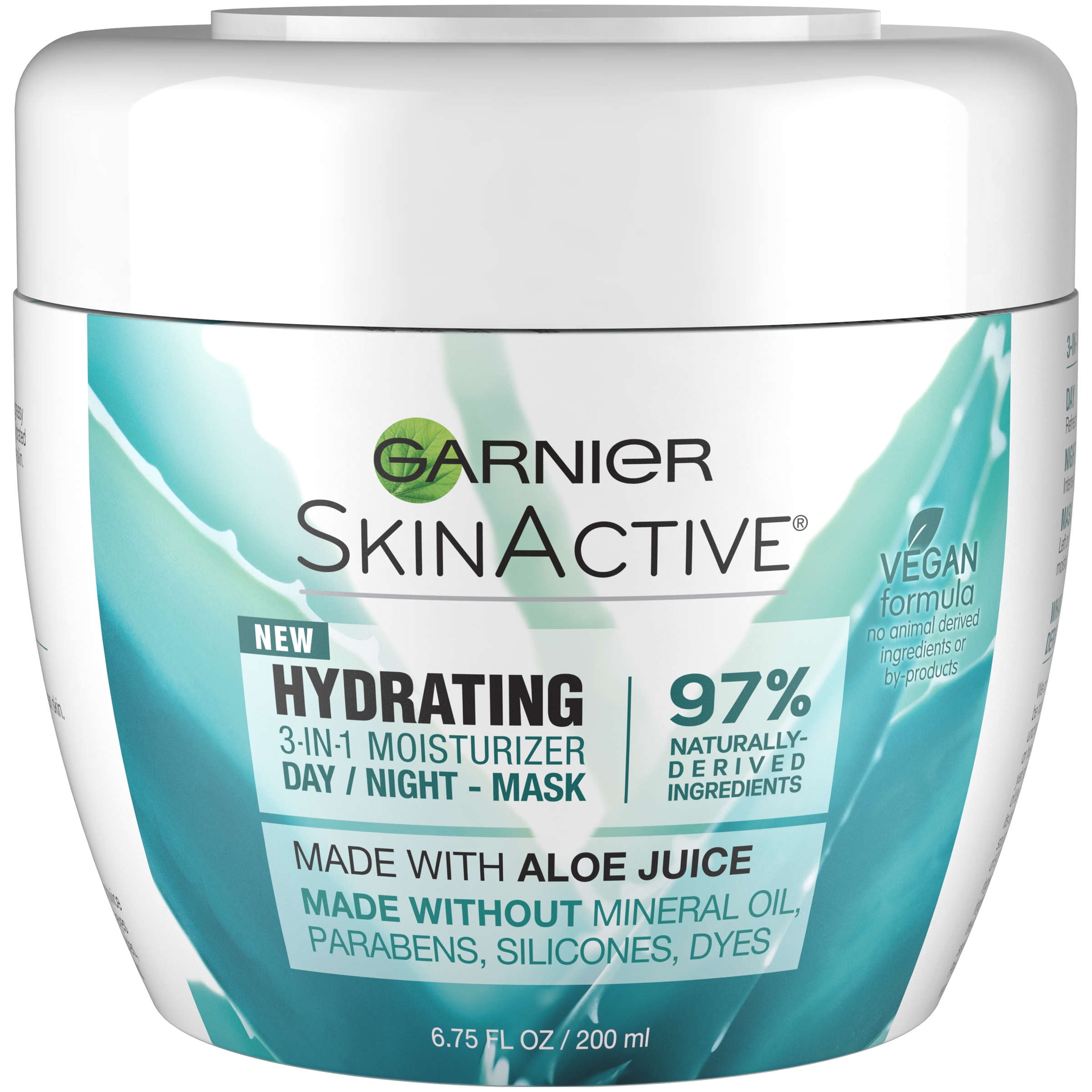 Garnier SkinActive Hydrating 3-in-1 Moisturizer Day/Night Mask, 6.75 fl oz