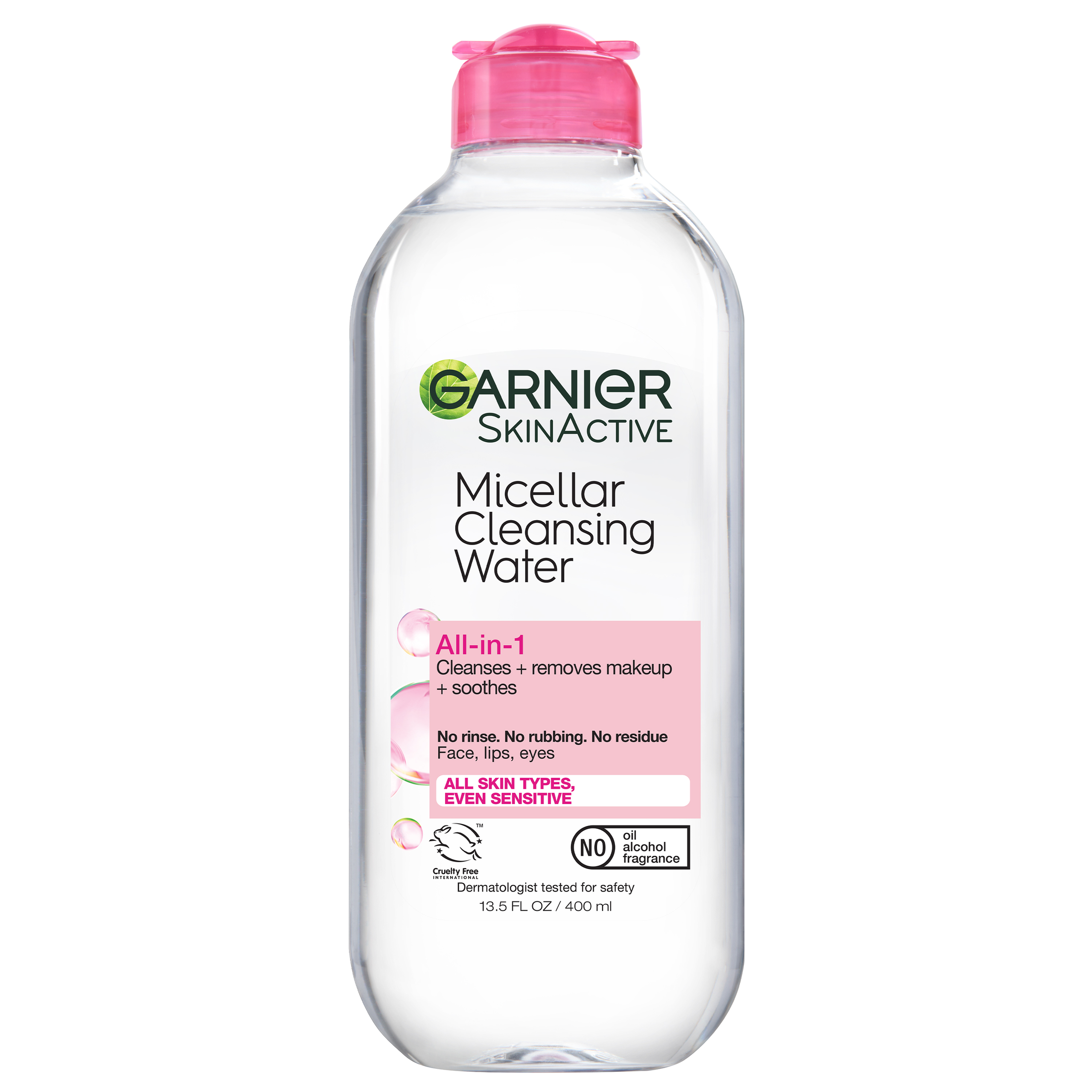 Garnier SkinActive Micellar Cleansing Water All in 1 Makeup Remover Cleanses, 13.5 fl oz - image 1 of 10
